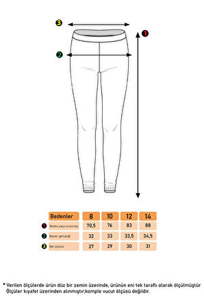 Toontoy Kız Çocuk Tek Yanı Cepli Tayt