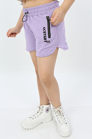 Toontoy Kız Çocuk Start Nakışlı Şort