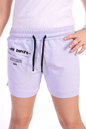 Toontoy Kız Çocuk Love Before Nakışlı Şort