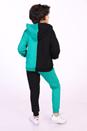 Toontoy Erkek Çocuk Kanguru Cepli Eşofman Takım