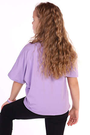 Toontoy Kız Çocuk Ever Young Baskılı Tişört