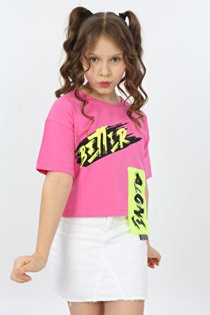 Toontoy Kız Çocuk Better Baskılı Tişört