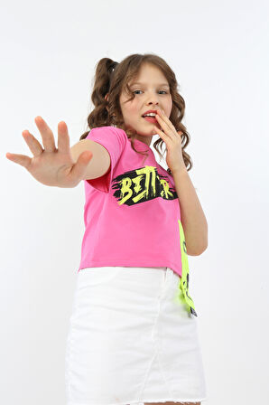 Toontoy Kız Çocuk Better Baskılı Tişört