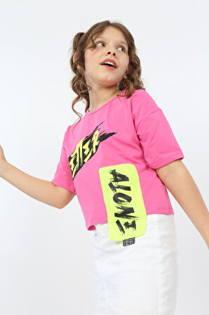 Toontoy Kız Çocuk Better Baskılı Tişört