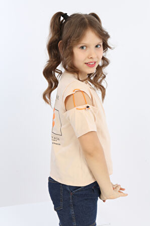 Toontoy Kız Çocuk Matısse Baskılı Tişört