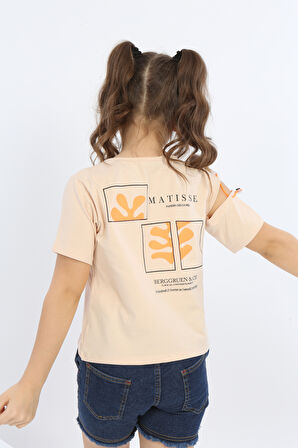 Toontoy Kız Çocuk Matısse Baskılı Tişört