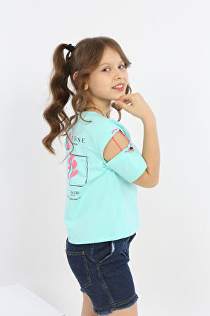 Toontoy Kız Çocuk Matısse Baskılı Tişört