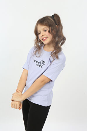 Toontoy Kız Çocuk Dreamy Garden Nakışlı Tişört