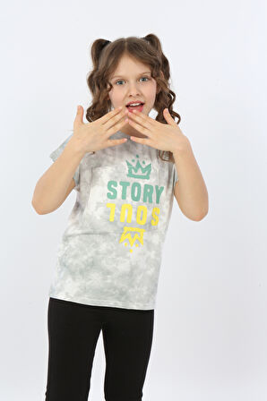 Toontoy Kız Çocuk Story Soul Baskılı Tişört