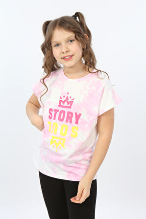 Toontoy Kız Çocuk Story Soul Baskılı Tişört