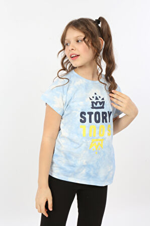 Toontoy Kız Çocuk Story Soul Baskılı Tişört