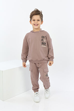 Toontoy Erkek Çocuk ExPloRer Baskılı Eşofman Takım