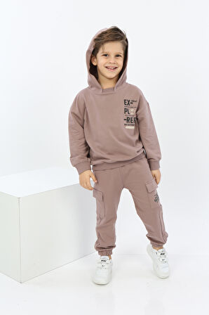Toontoy Erkek Çocuk ExPloRer Baskılı Eşofman Takım