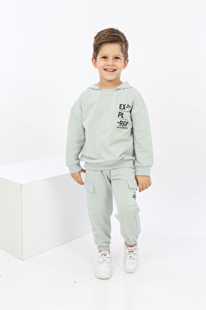 Toontoy Erkek Çocuk ExPloRer Baskılı Eşofman Takım