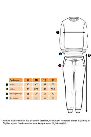 Toontoy Kız Çocuk Now Baskılı Eşofman Takım
