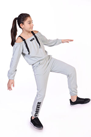 Toontoy Kız Çocuk Now Baskılı Eşofman Takım