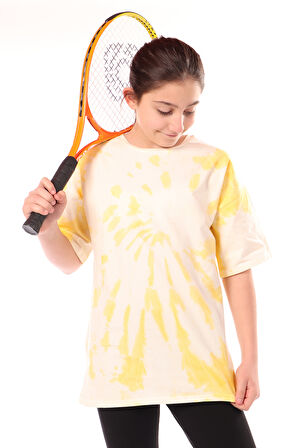 Toontoy Kız Çocuk Batik Desenli Tişört