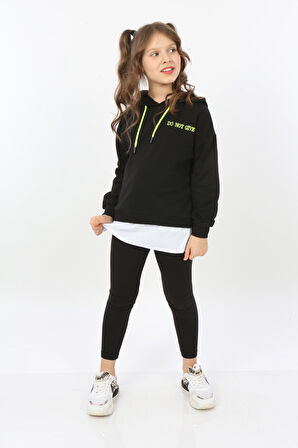 Toontoy Kız Çocuk Do Not Give Up Nakışlı Sweatshirt