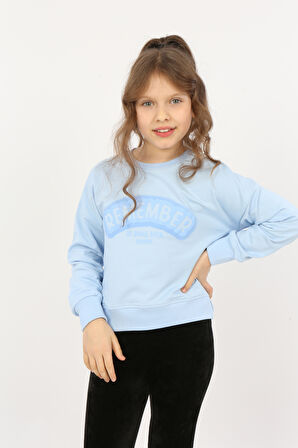 Toontoy Kız Çocuk Remember Baskılı Sweatshirt