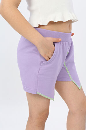 Toontoy Kız Çocuk Mood It S A Good Nakışlı Şort