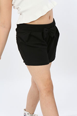 Toontoy Kız Çocuk Önü Pileli Fiyonklu Şort