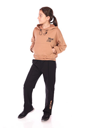 Toontoy Kız Çocuk Talent Cest Baskılı Eşofman Takım