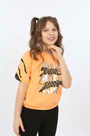 Toontoy Kız Çocuk Wild Wood Girl Baskılı Tişört