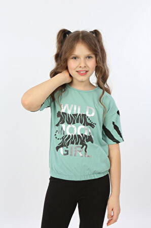 Toontoy Kız Çocuk Wild Wood Girl Baskılı Tişört