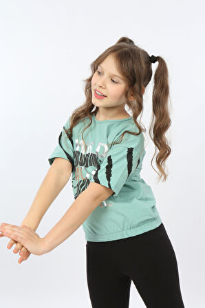 Toontoy Kız Çocuk Wild Wood Girl Baskılı Tişört