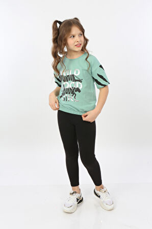 Toontoy Kız Çocuk Wild Wood Girl Baskılı Tişört