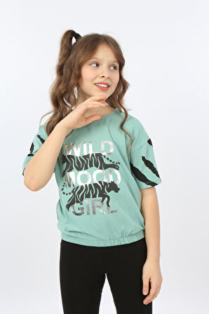 Toontoy Kız Çocuk Wild Wood Girl Baskılı Tişört