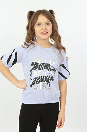 Toontoy Kız Çocuk Wild Wood Girl Baskılı Tişört