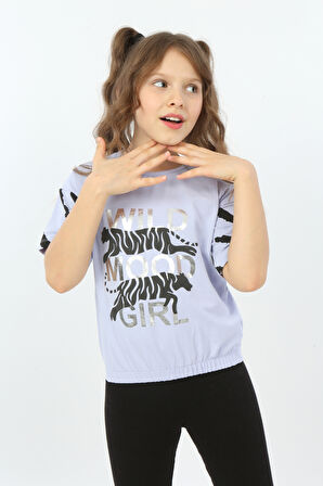 Toontoy Kız Çocuk Wild Wood Girl Baskılı Tişört