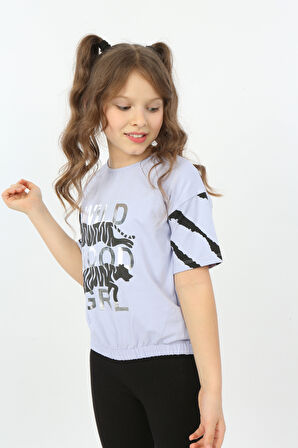 Toontoy Kız Çocuk Wild Wood Girl Baskılı Tişört