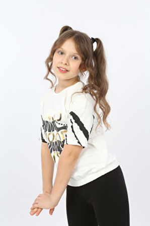 Toontoy Kız Çocuk Wild Wood Girl Baskılı Tişört