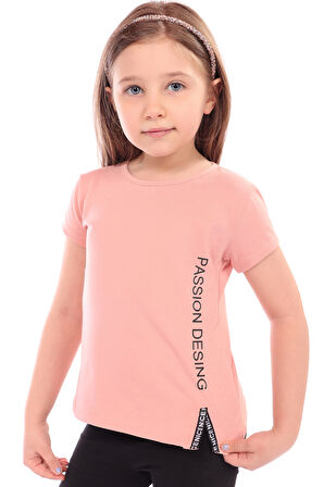 Toontoy Kız Bebek Passion Desing Baskılı Tişört