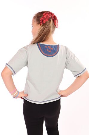 Toontoy Kız Çocuk Roses Yazı Baskılı Tişört