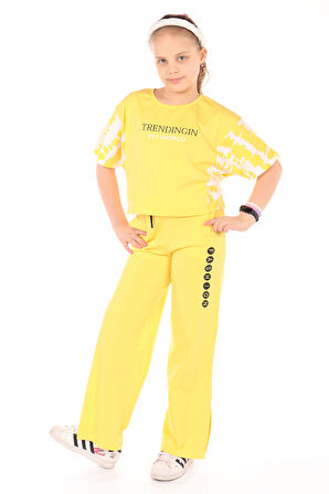 Toontoy Kız Çocuk Trendingin MyWord Baskılı Eşofman Takım