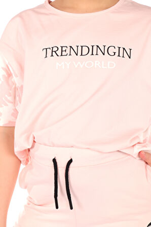 Toontoy Kız Çocuk Trendingin MyWord Baskılı Eşofman Takım