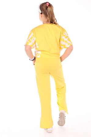 Toontoy Kız Çocuk Trendingin MyWord Baskılı Eşofman Takım