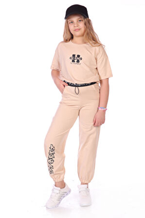 Toontoy Kız Çocuk Be Kind Baskılı Eşofman Takım