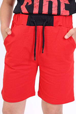 Toontoy Erkek Çocuk Play Side Baskılı Şortlu Takım