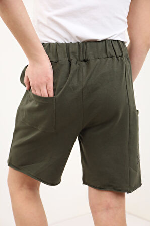 Toontoy Erkek Çocuk Toka Kemerli Try Again Baskılı Şort