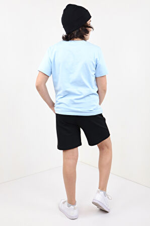 Toontoy Erkek Çocuk Önü Yazı Baskılı Alt Arma Detaylı Şortlu Takım