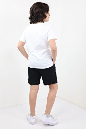 Toontoy Erkek Çocuk Önü Yazı Baskılı Alt Arma Detaylı Şortlu Takım