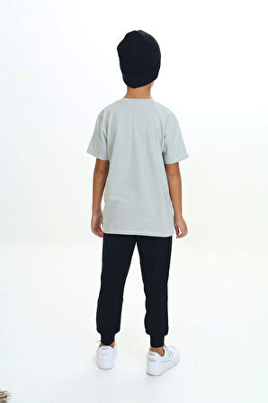 Toontoy Erkek Çocuk Önü Yazı Baskılı Alt Arma Detaylı Üçlü Eşofman Takım