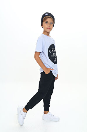 Toontoy Erkek Çocuk Önü Yazı Baskılı Alt Arma Detaylı Üçlü Eşofman Takım