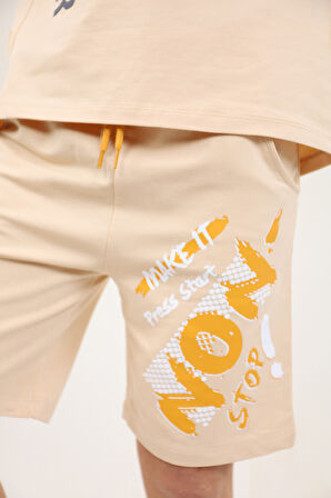 Toontoy Erkek Çocuk Baskılı Şortlu Takım