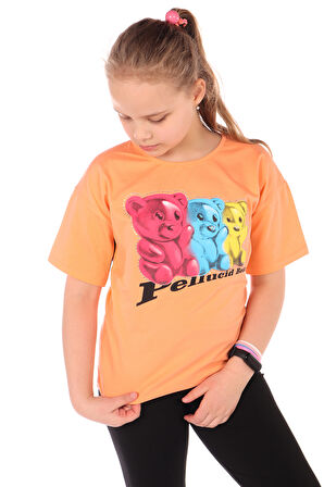 Toontoy Kız Çocuk Baskılı Tişört