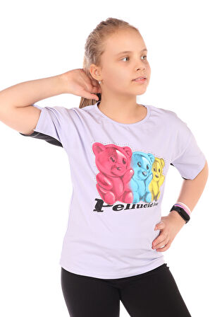 Toontoy Kız Çocuk Baskılı Tişört